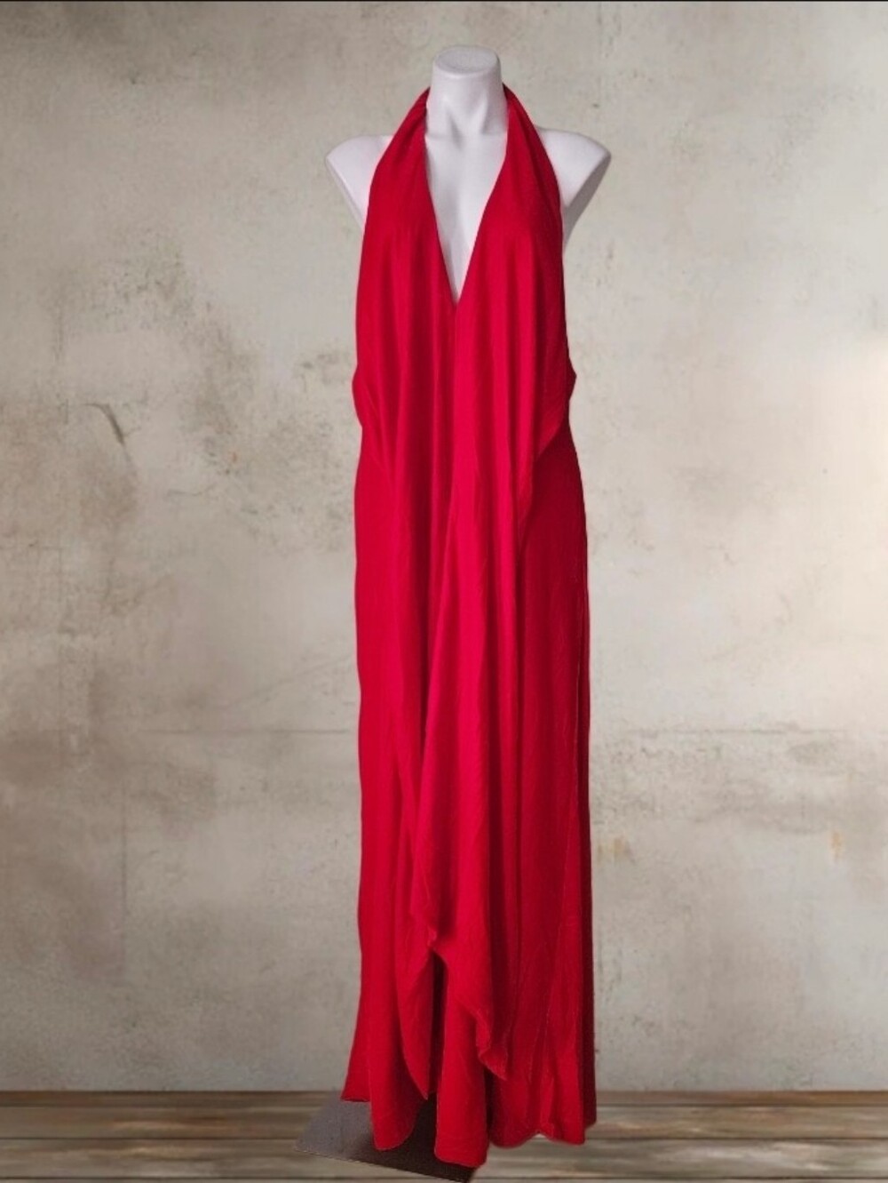 NWT/ Arrange Red Halter Maxi Dress Size 14